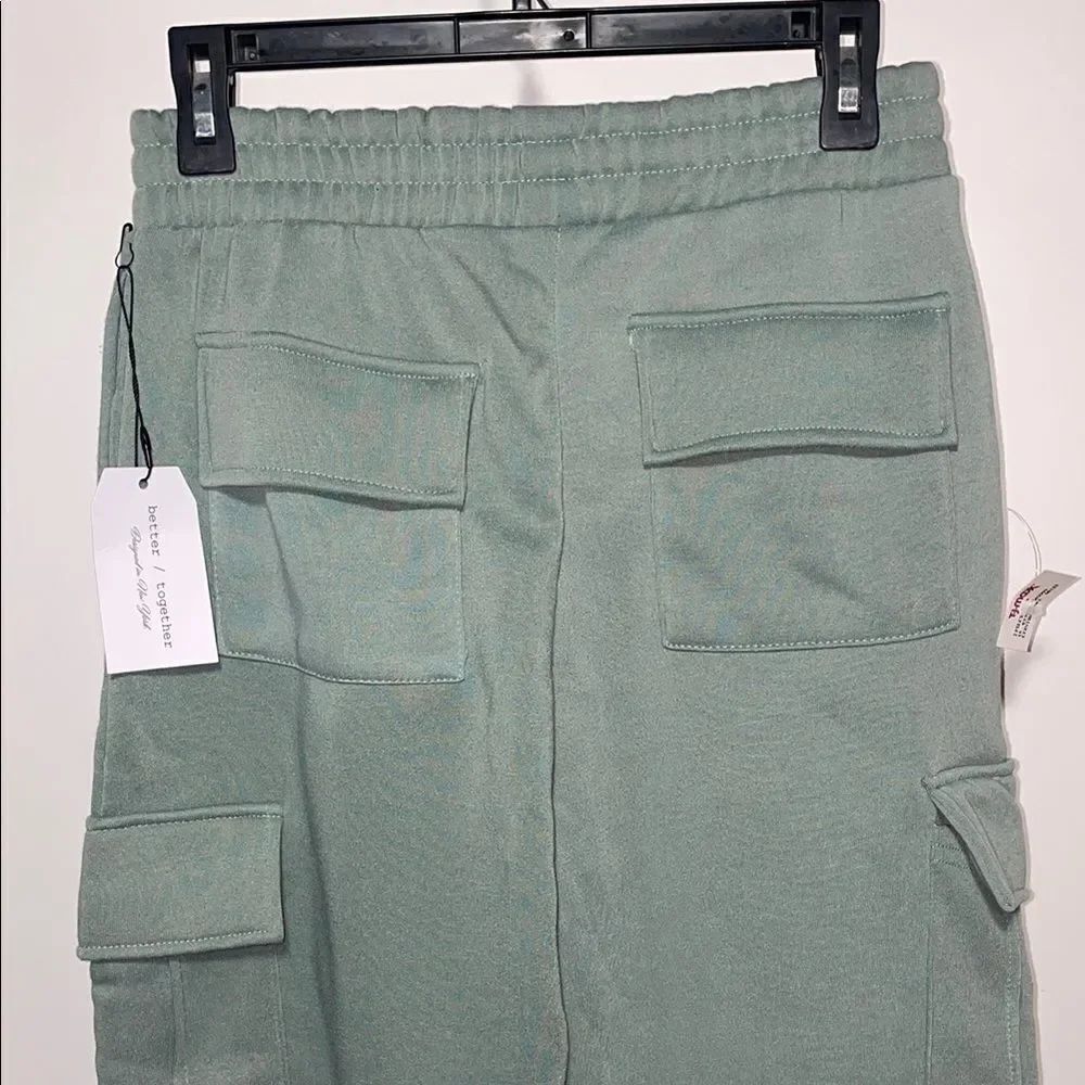 Green Cargo Track Pants - Picture 7 of 10